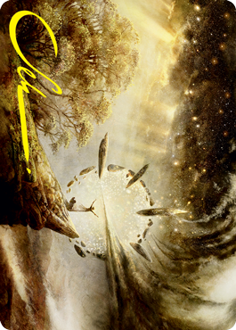 Harness Infinity Art Card (Gold-Stamped Signature) [Strixhaven: School of Mages Art Series]-1