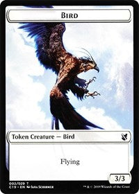 Bird (002) // Sculpture Double-Sided Token [Commander 2019 Tokens]-1