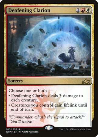 Deafening Clarion [Guilds of Ravnica Promos]-1