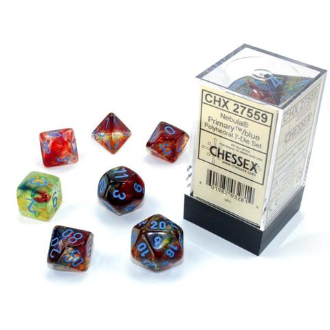 CHX 27559 Nelbula Primary/ Blue Polyhedral 7-Die Set-1