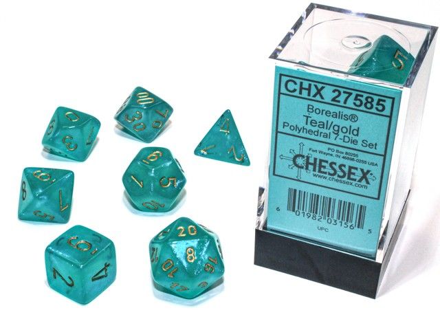 CHX 27585 Borealis Teal/Gold Luminary 7-set-1