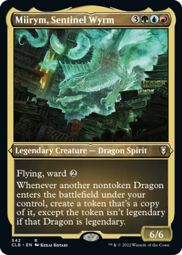 Miirym, Sentinel Wyrm (Foil Etched) [Commander Legends: Battle for Baldur's Gate]-1