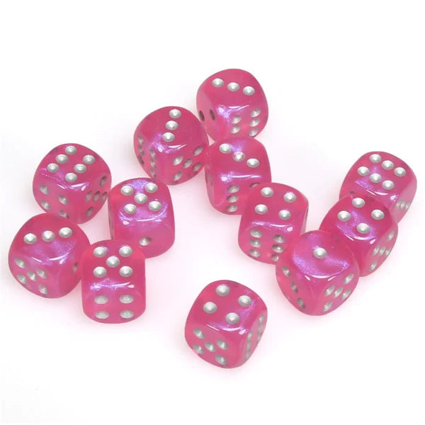 CHX 27784 Borealis 16mm d6 Pink/silver Block (12)