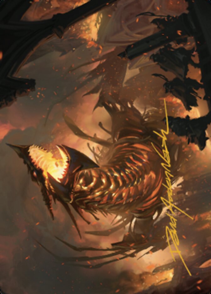 The Fall of Kroog Art Card (Gold-Stamped Signature) [The Brothers' War Art Series]-1