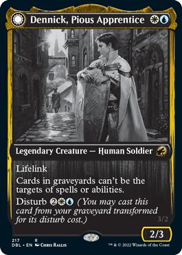 Dennick, Pious Apprentice // Dennick, Pious Apparition [Innistrad: Double Feature]-1