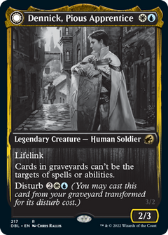 Dennick, Pious Apprentice // Dennick, Pious Apparition [Innistrad: Double Feature]-1
