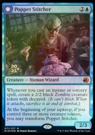 Poppet Stitcher // Poppet Factory [Innistrad: Midnight Hunt Prerelease Promos]-1