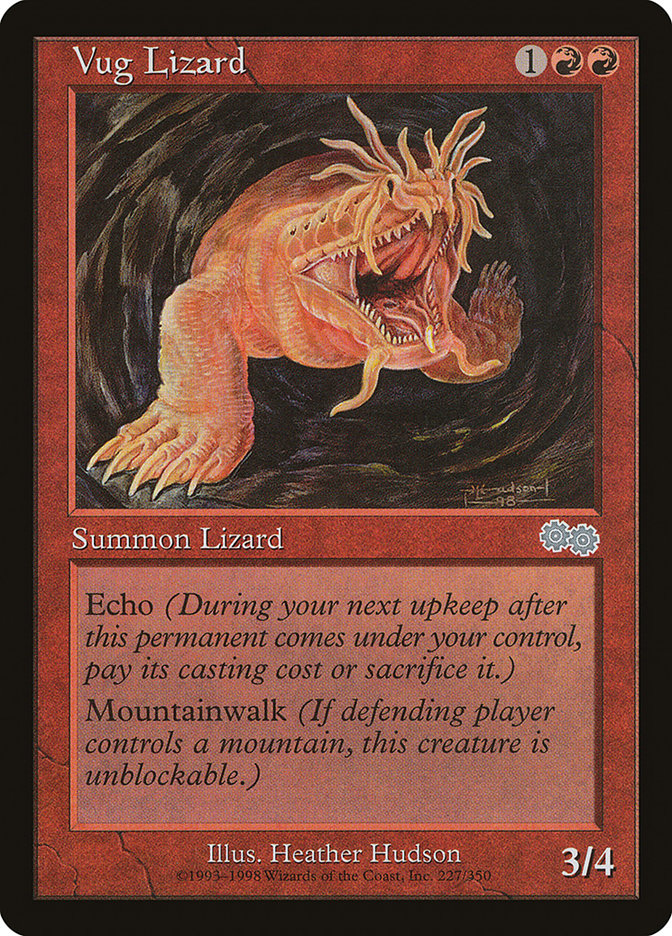 Vug Lizard [Urza's Saga]-1