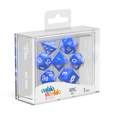 Oakie Doakie Dice RPG Set Solid - Blue (7)