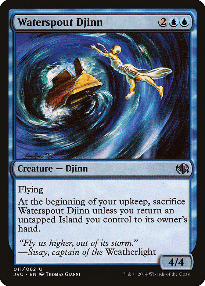 Waterspout Djinn [Duel Decks Anthology]-1