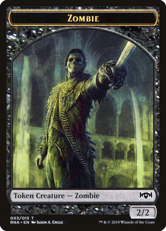 Zombie Token [Ravnica Allegiance Tokens]-1