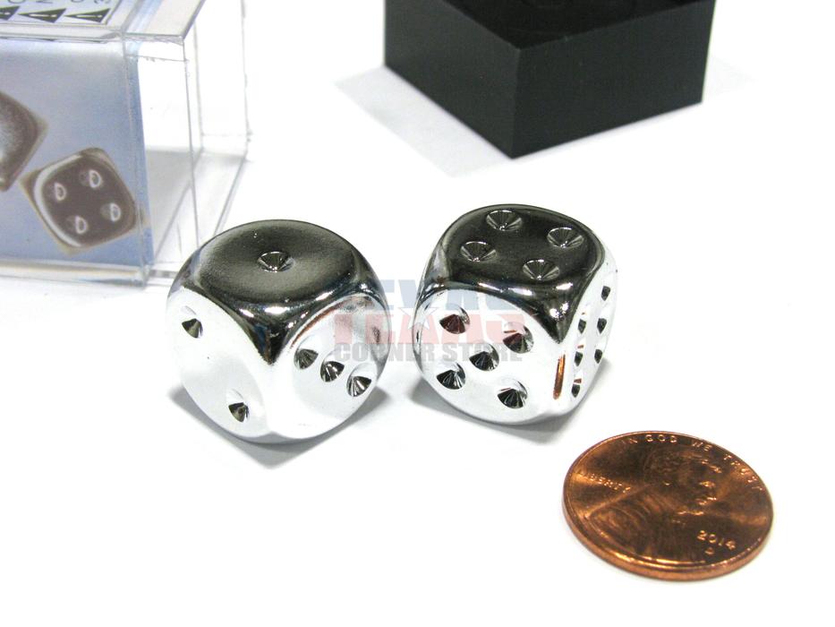 CHX 29007 Silver Metallic 16mm d6 Pair-1
