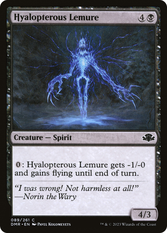 Hyalopterous Lemure [Dominaria Remastered]