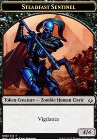 Steadfast Sentinel // Cat Double-Sided Token [Hour of Devastation Tokens]-1