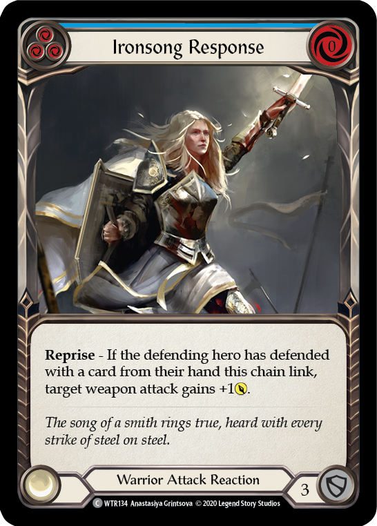Ironsong Response (Blue) [U-WTR134] (Welcome to Rathe Unlimited)  Unlimited Rainbow Foil-1