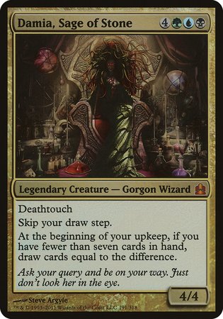 Damia, Sage of Stone (Oversized) [Commander 2011 Oversized]-1