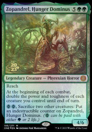 Zopandrel, Hunger Dominus [Phyrexia: All Will Be One Prerelease Promos]-1