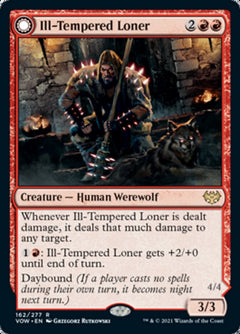 Ill-Tempered Loner // Howlpack Avenger [Innistrad: Crimson Vow]-1