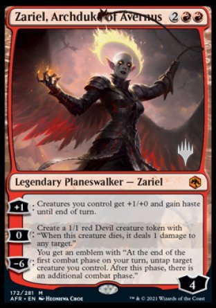 Zariel, Archduke of Avernus (Promo Pack) [Dungeons & Dragons: Adventures in the Forgotten Realms Promos]-1