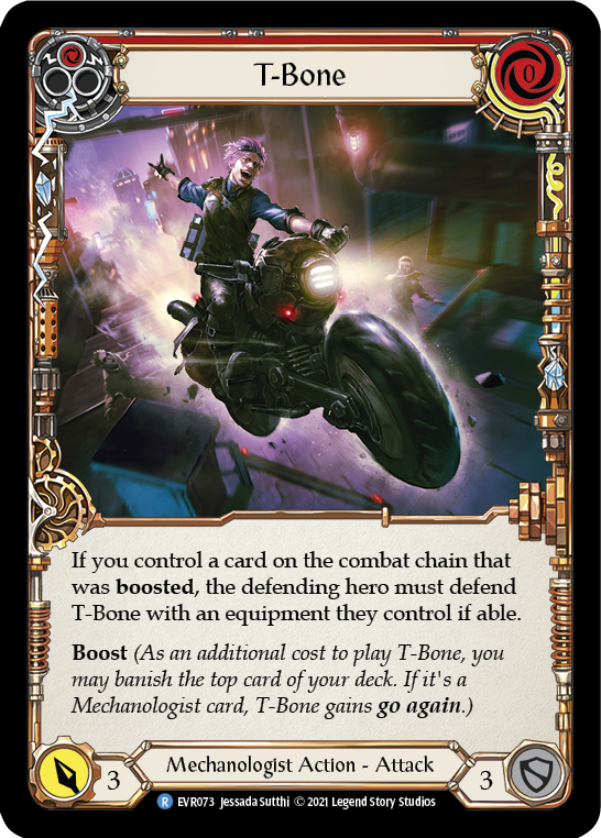 T-Bone (Red) [EVR073] (Everfest)  1st Edition Normal-1