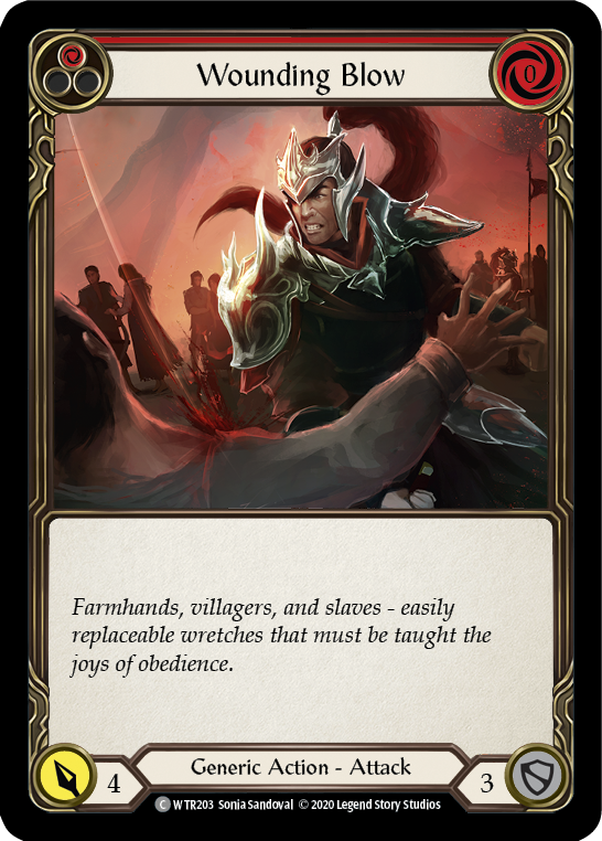 Wounding Blow (Red) [U-WTR203] (Welcome to Rathe Unlimited)  Unlimited Rainbow Foil-1