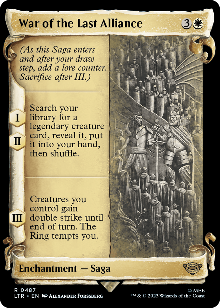 War of the Last Alliance [The Lord of the Rings: Tales of Middle-Earth Showcase Scrolls]-1
