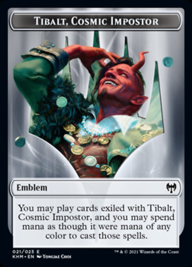 Tibalt, Cosmic Impostor Emblem [Kaldheim Tokens]-1