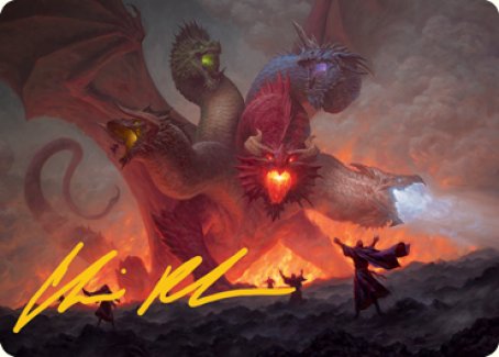 Tiamat Art Card (Gold-Stamped Signature) [Dungeons & Dragons: Adventures in the Forgotten Realms Art Series]-1