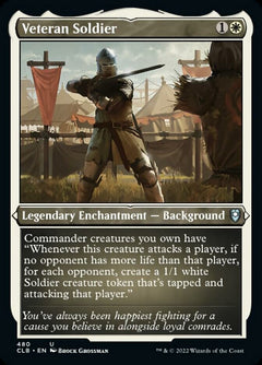 Veteran Soldier (Foil Etched) [Commander Legends: Battle for Baldur's Gate]-1