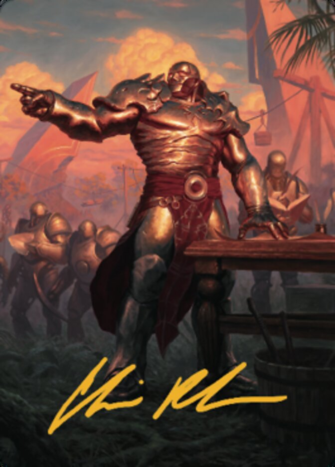 Karn, Living Legacy Art Card 1 (Gold-Stamped Signature) [Dominaria United Art Series]-1