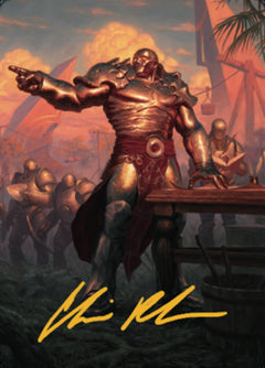 Karn, Living Legacy Art Card 1 (Gold-Stamped Signature) [Dominaria United Art Series]-1