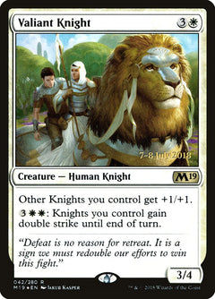Valiant Knight [Core Set 2019 Prerelease Promos]-1
