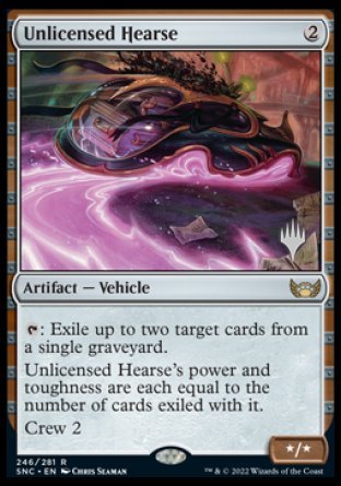 Unlicensed Hearse (Promo Pack) [Streets of New Capenna Promos]-1