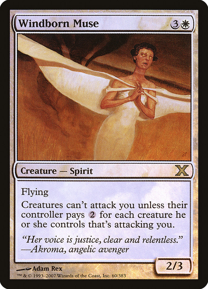 Windborn Muse (Premium Foil) [Tenth Edition]-1