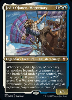 Jedit Ojanen, Mercenary (Foil Etched) [Dominaria United Commander]-1