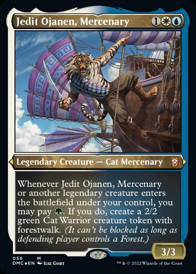 Jedit Ojanen, Mercenary (Foil Etched) [Dominaria United Commander]-1