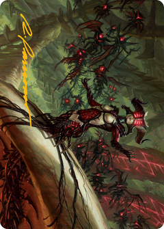 Sheoldred Art Card (Gold-Stamped Signature) [March of the Machine Art Series]-1