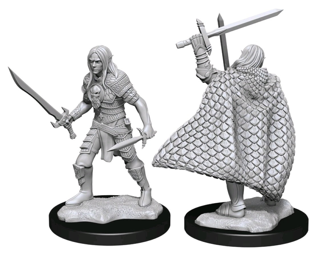 Pathfinder Deep Cuts Unpainted Miniatures Elf Fighter Male-1