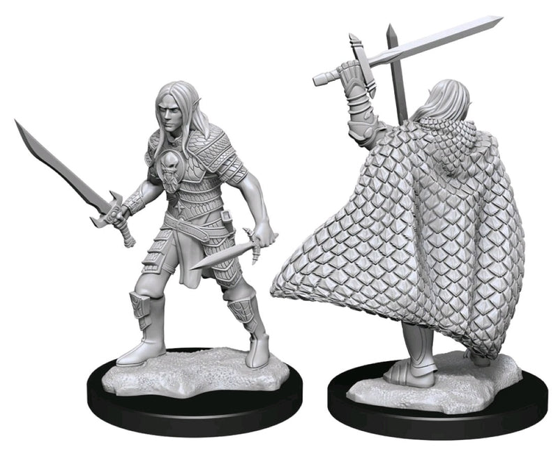 Pathfinder Deep Cuts Unpainted Miniatures Elf Fighter Male-1