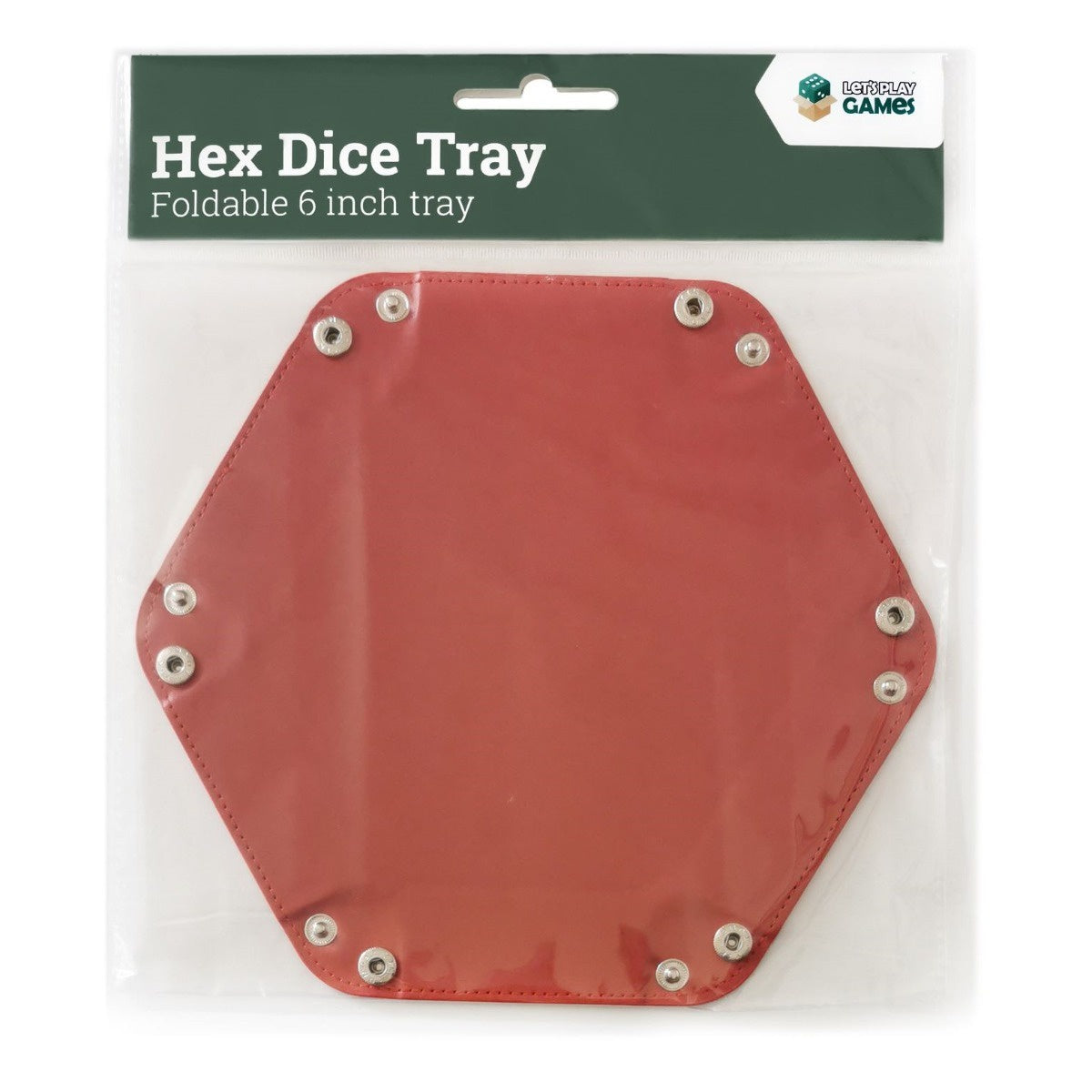 LPG Hex Dice Tray 6" Red-1