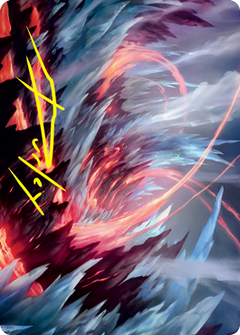 Frostboil Snarl Art Card (Gold-Stamped Signature) [Strixhaven: School of Mages Art Series]-1