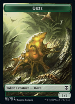 Ooze (025) // Treasure (015) Double-Sided Token [Streets of New Capenna Commander Tokens]-1