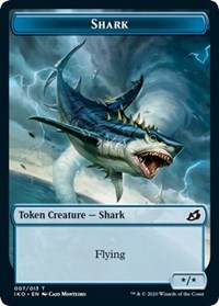 Shark // Human Soldier (003) Double-Sided Token [Ikoria: Lair of Behemoths Tokens]-1