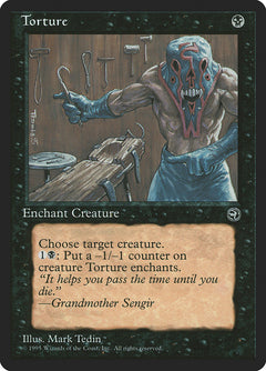 Torture (Grandmother Sengir Flavor Text) [Homelands]-1