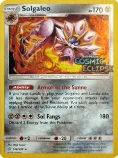 Solgaleo (142/236) (Cosmos Holo) [Sun & Moon: Cosmic Eclipse]-1