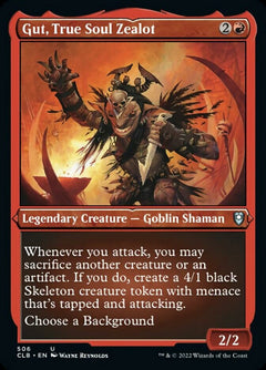 Gut, True Soul Zealot (Foil Etched) [Commander Legends: Battle for Baldur's Gate]-1