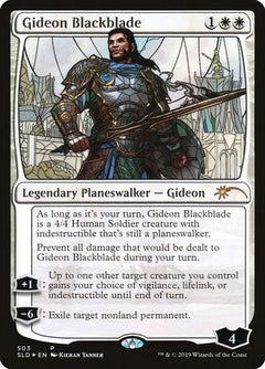Gideon Blackblade (Stained Glass) [Secret Lair Drop Promos]-1