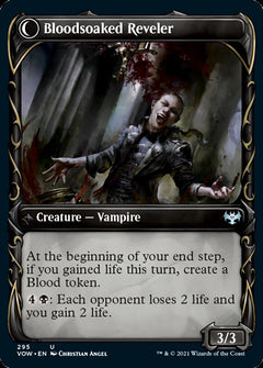 Restless Bloodseeker // Bloodsoaked Reveler (Showcase Fang Frame) [Innistrad: Crimson Vow]-2