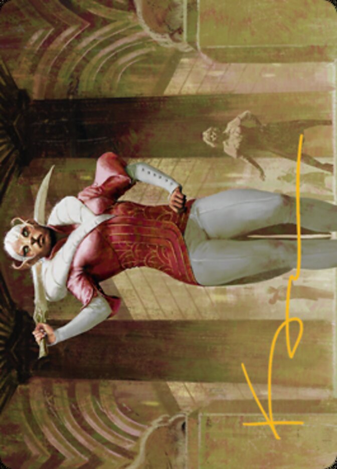 Mage's Attendant Art Card (Gold-Stamped Signature) [Streets of New Capenna Art Series]-1