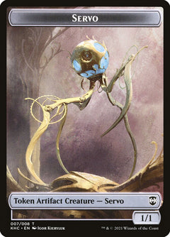 Elf Warrior // Servo Double-Sided Token [Kaldheim Commander Tokens]-2